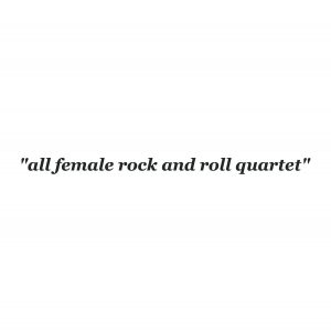 The Shes  All Female Rock and Roll Quartet (2017) Album Info